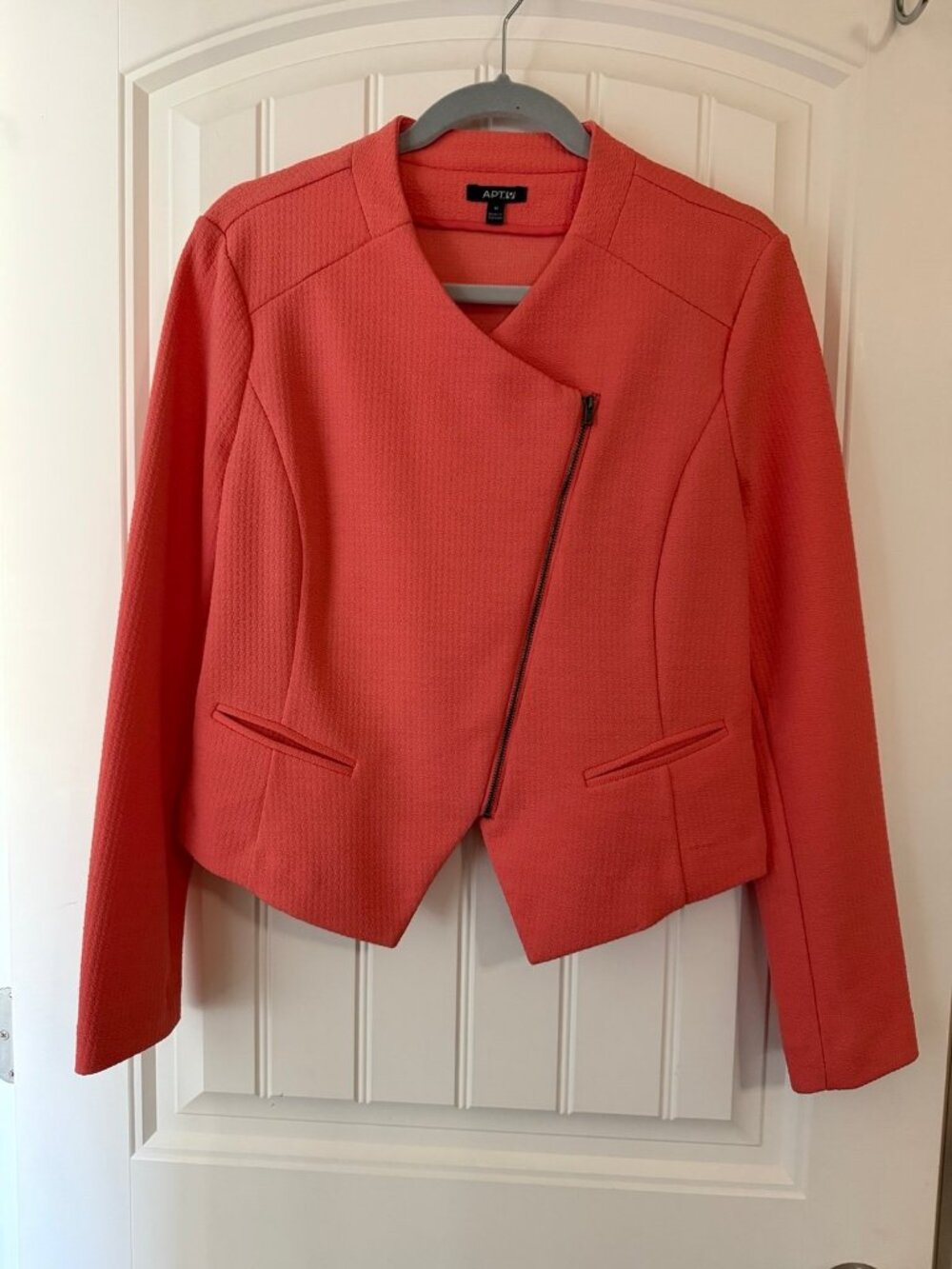 Coral pink medium and omens blazer - like new